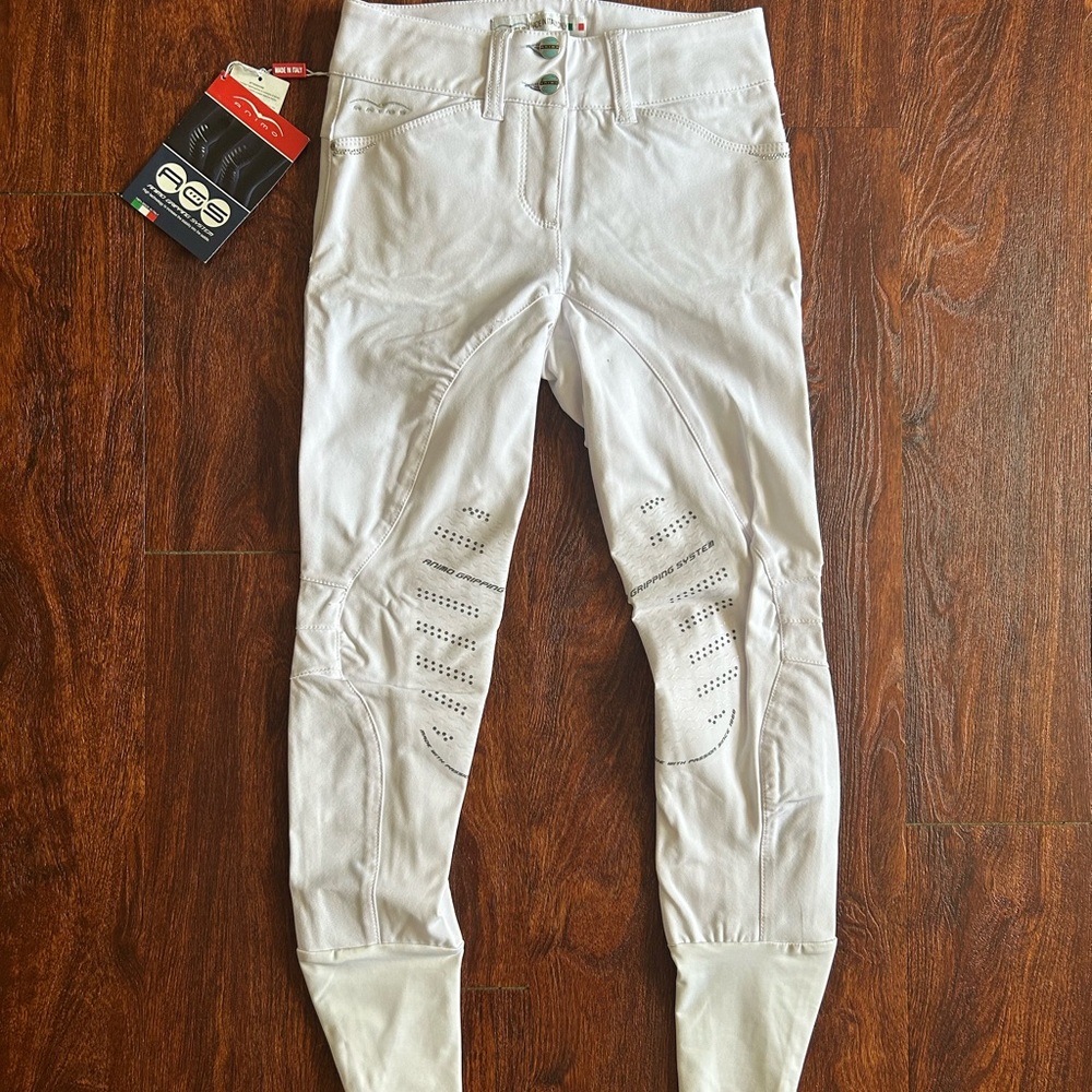 White Relaxed Fit Track Pants with Elastic Cuffs